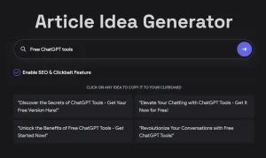 Free Article Idea Generator Based On OpenAI