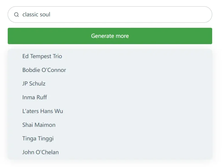Generate Unique Artist Names Based On Your Music Taste Artistator