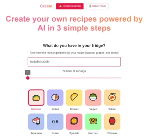 Craft Recipes & Cocktails Effortlessly With Aifoodie