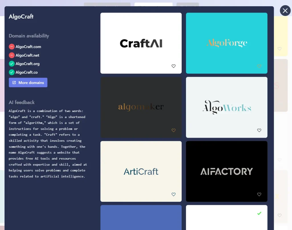 Namelix AI Business Name Generator Details