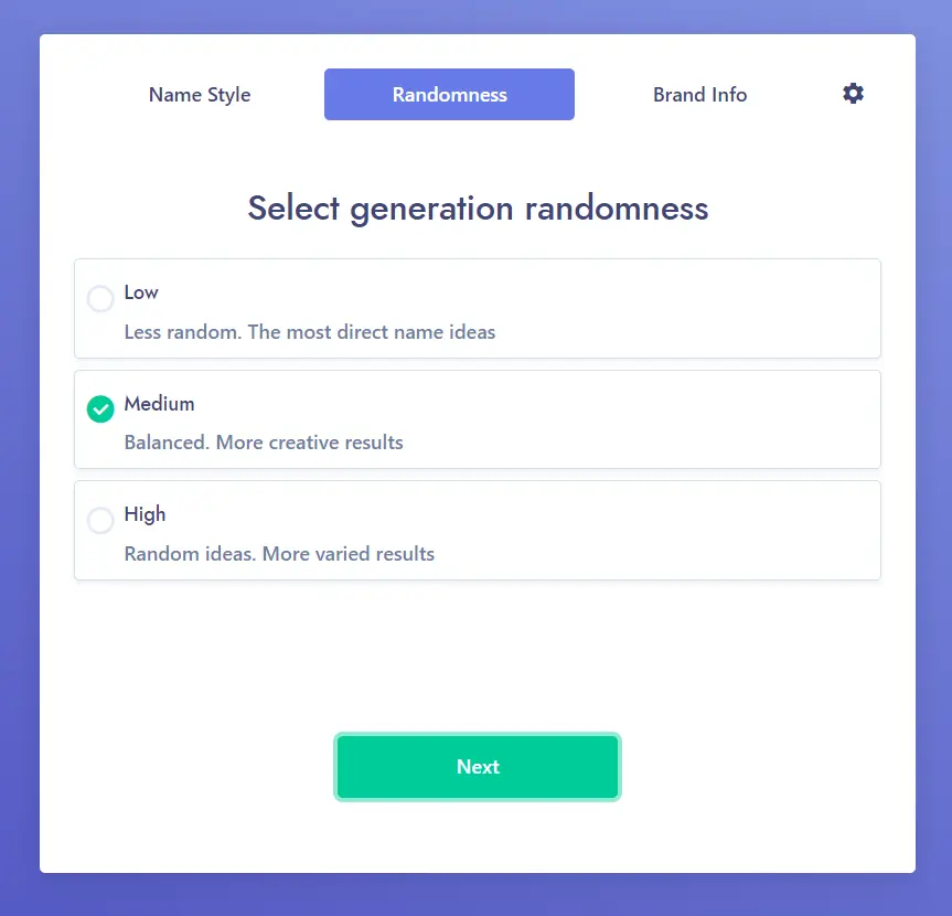 Namelix AI Business Name Generator Randomness
