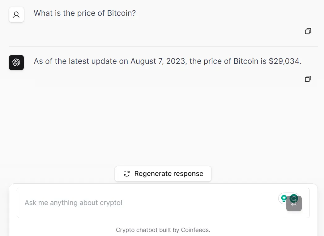 Stay Updated in Crypto with Coinfeeds' AI Crypto Chatbot
