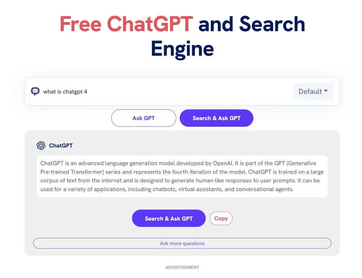 Merging Google Search with ChatGPT Intelligence GPTGO