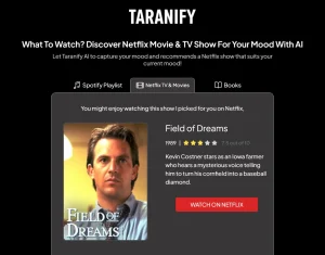Recommend Playlists, Movies, TV Shows and Books Based on Your Mood