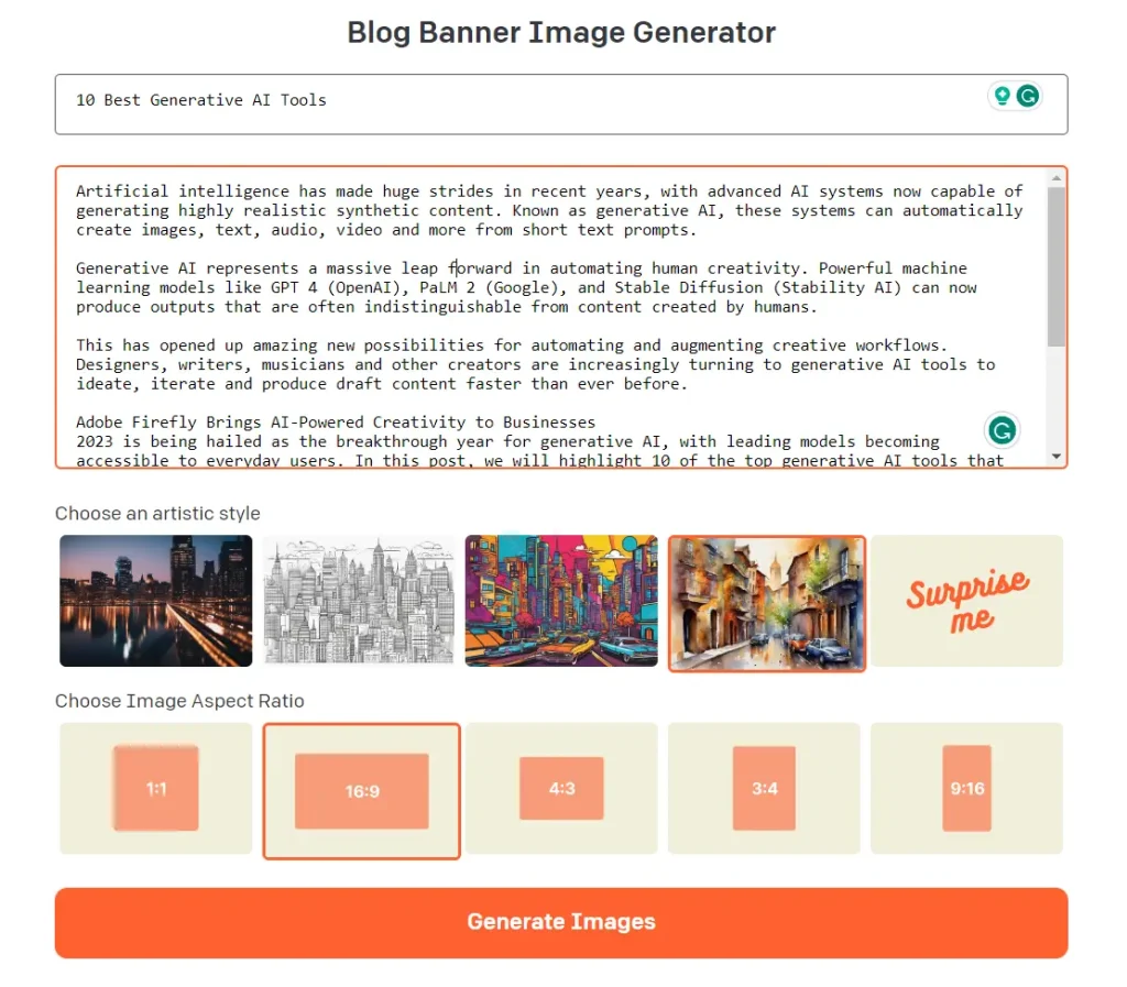 BannerGPT Input