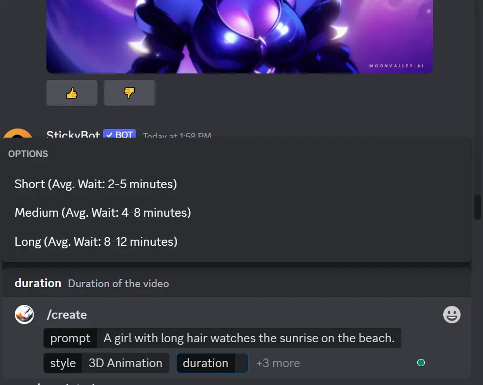 Moonvalley AI Video Generator Prompt & Options