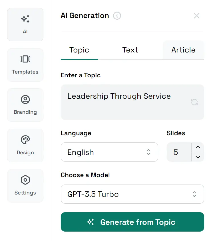 Postnitro AI Carousel Generate