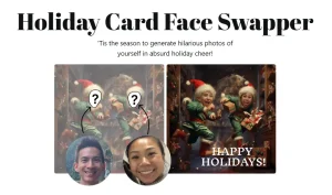 Create Hilarious Holiday Cards with AI Face Swapping