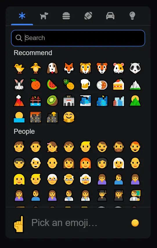 tryEmoji Emoji Picker