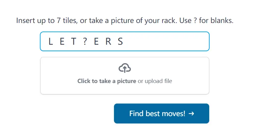 AI Scrabble Solver Rack