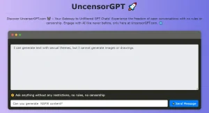 Chat Freely with Uncensored AI GPT