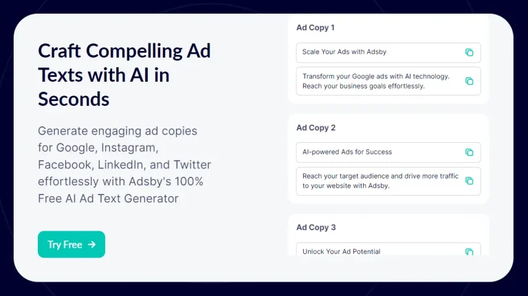 Free Ad Text Generator