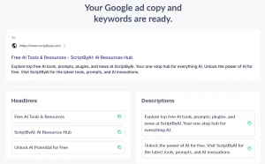 Free AI Google Ad Generator