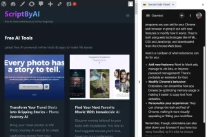 Gemini Side Panel Chrome Extension