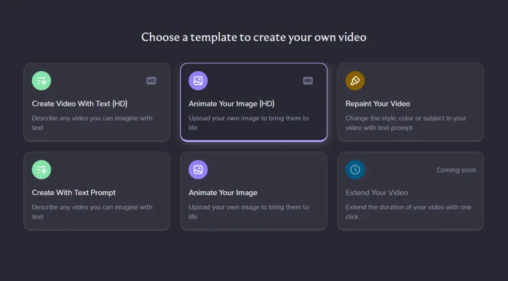 Haiper AI Generation Mode