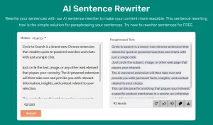 Polish Your Writing With AI Sentence Rewriter