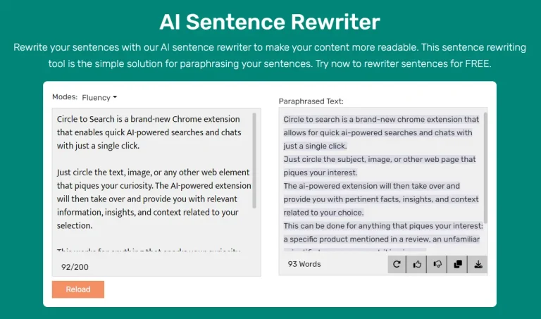 Polish Your Writing With AI Sentence Rewriter