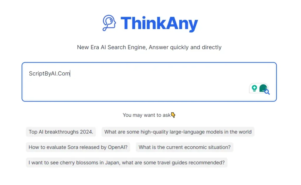 ThinkAny AI Search Engine