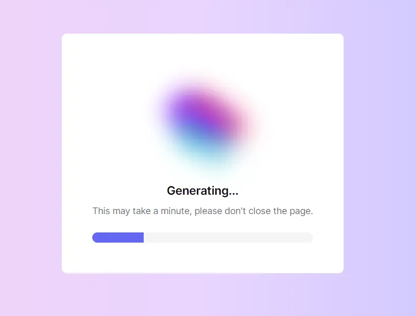 AI FAQ Generator Processing