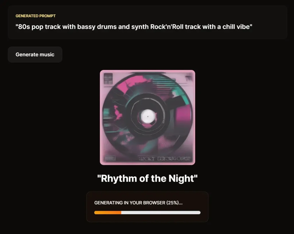 AI Jukebox Generating
