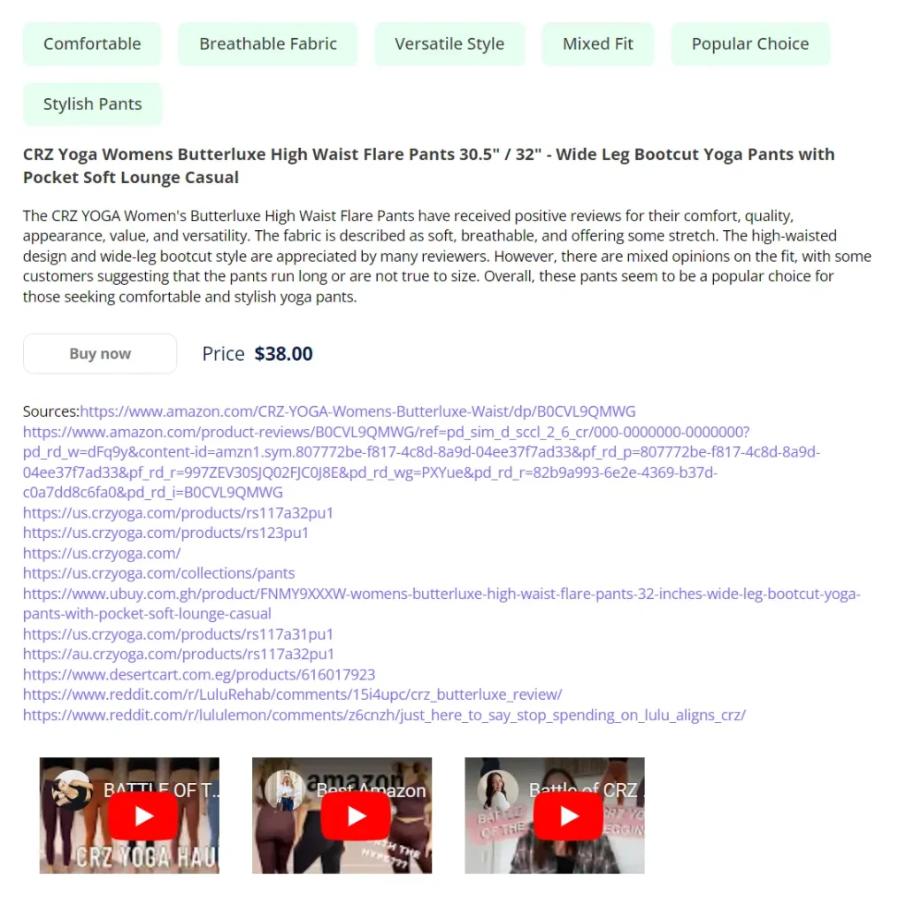 Mindcommerce AI Shopping Search Engine Details