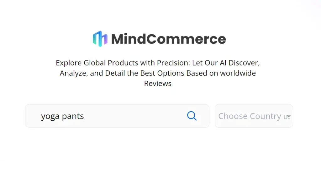 Mindcommerce AI Shopping Search Engine Query