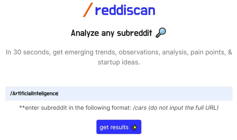 Reddiscan Reddit Analysis