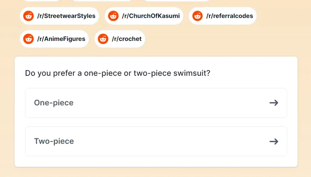 Vibecheck Market AI Shopping Questions