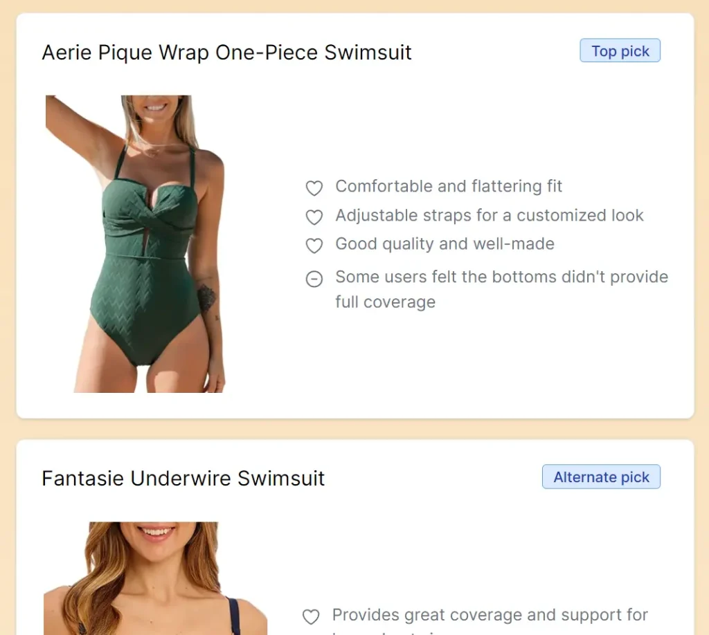 Vibecheck Market AI Shopping Top Picks