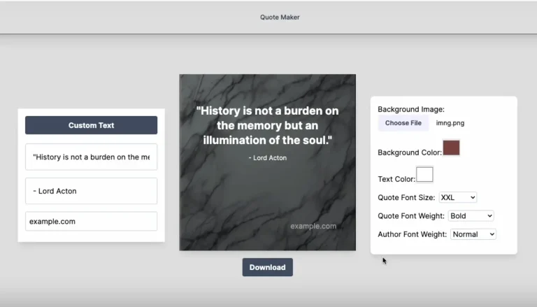 sharable-quote-maker