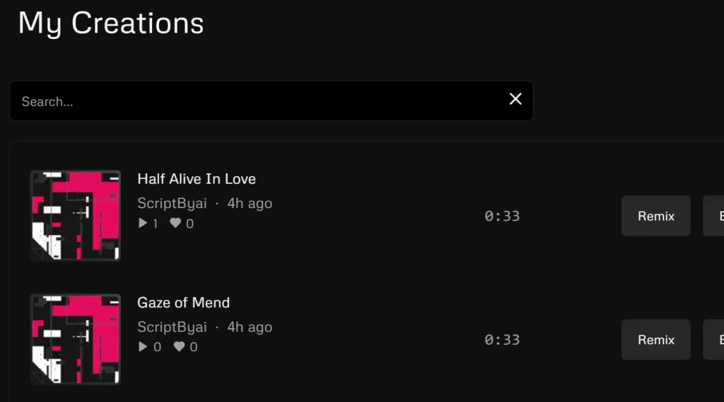 udio AI Music Generator Creations