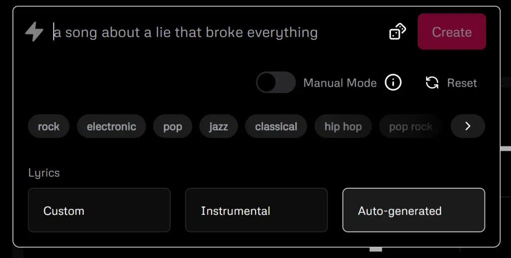 udio AI Music Generator Prompt