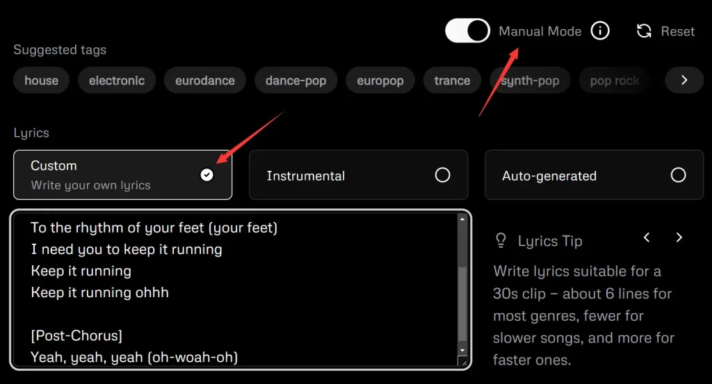 udio AI Music Generator lyric