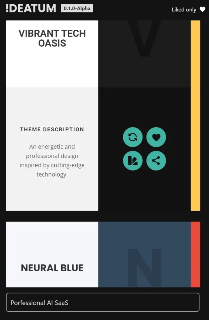 Ideatum AI Moodboard Generator Result