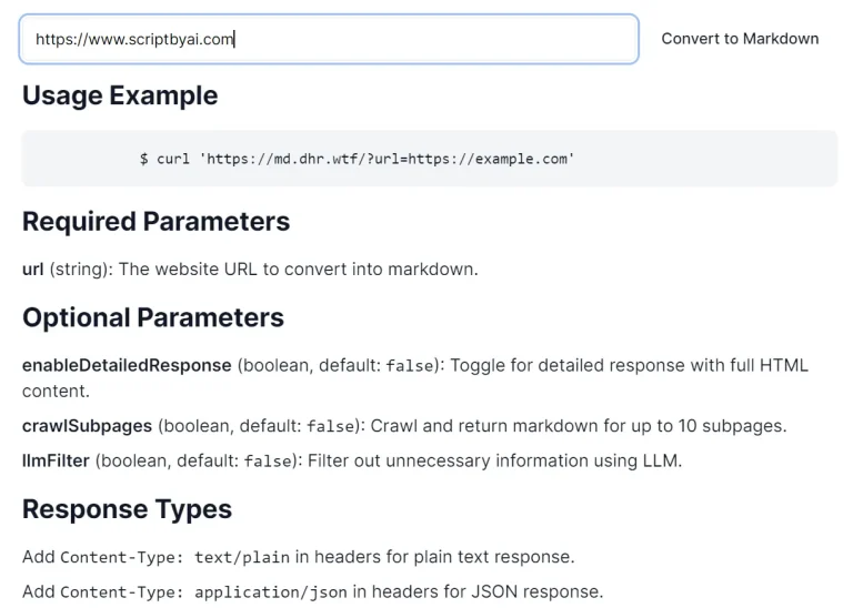 website-llm-markdown