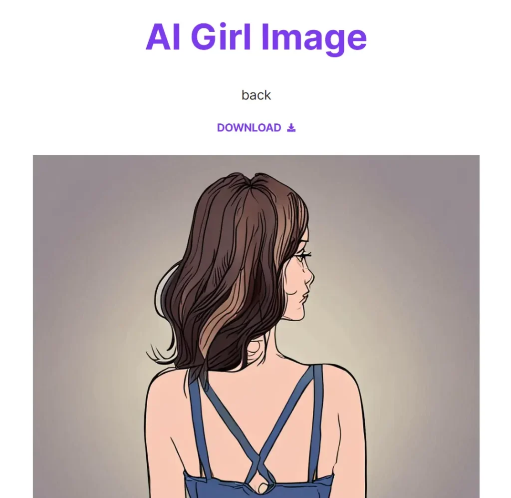 AI Girl Generator Back