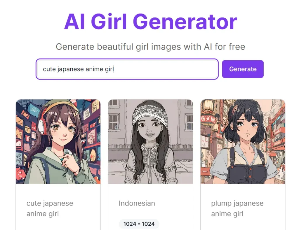 AI Girl Generator Prompt