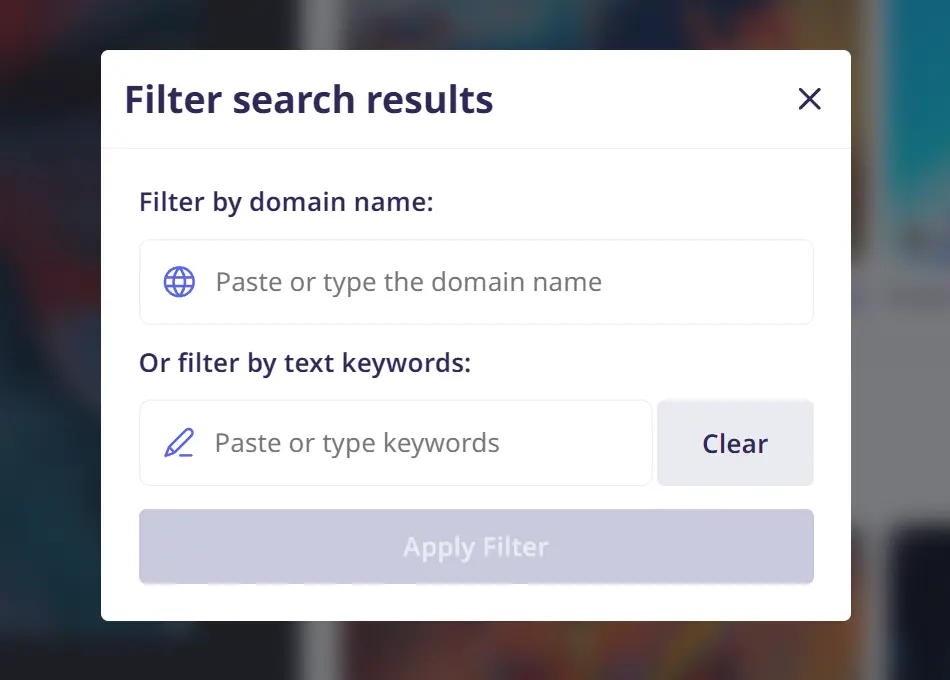 Lenso AI Image Search Engine Filter