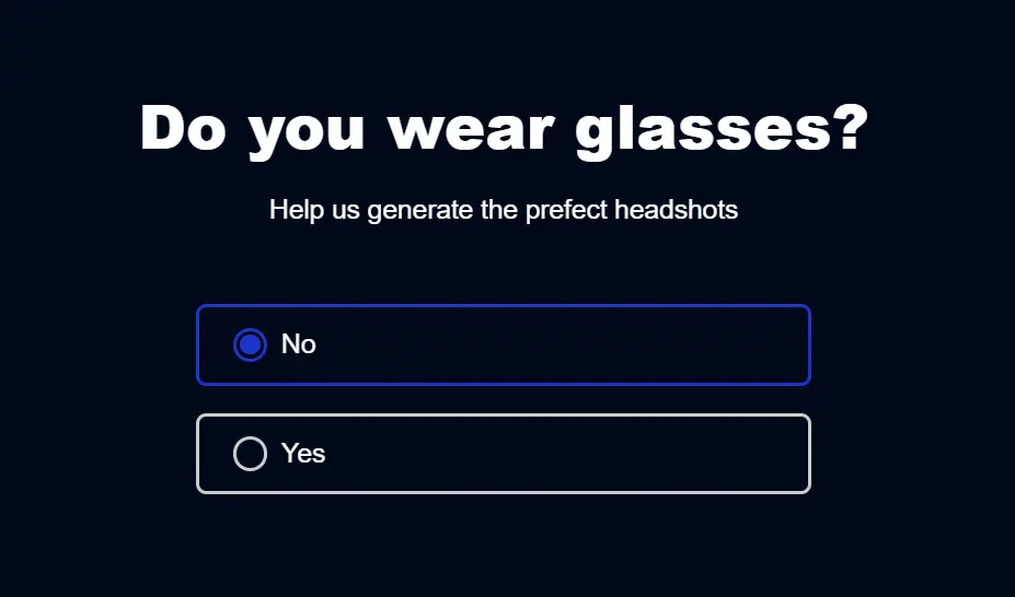 Supawork AI headshot generator wear glasses