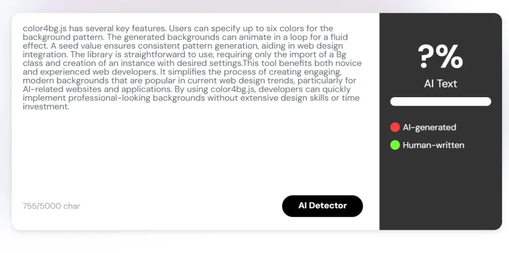 X AI Content Detector Paste Text