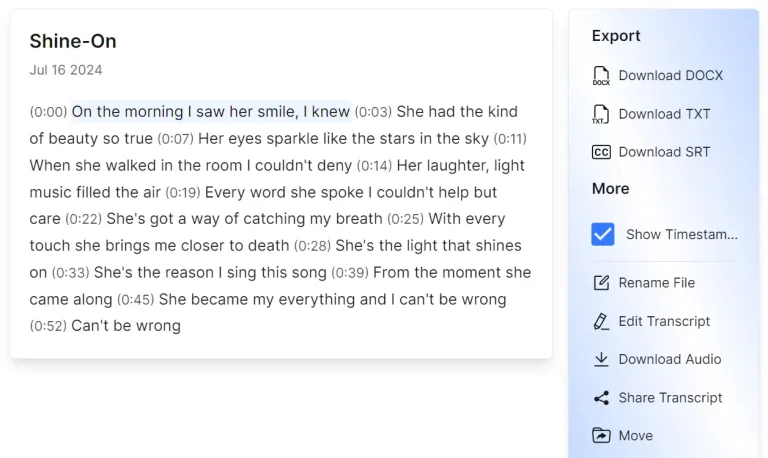 transcribe-audio-video-words
