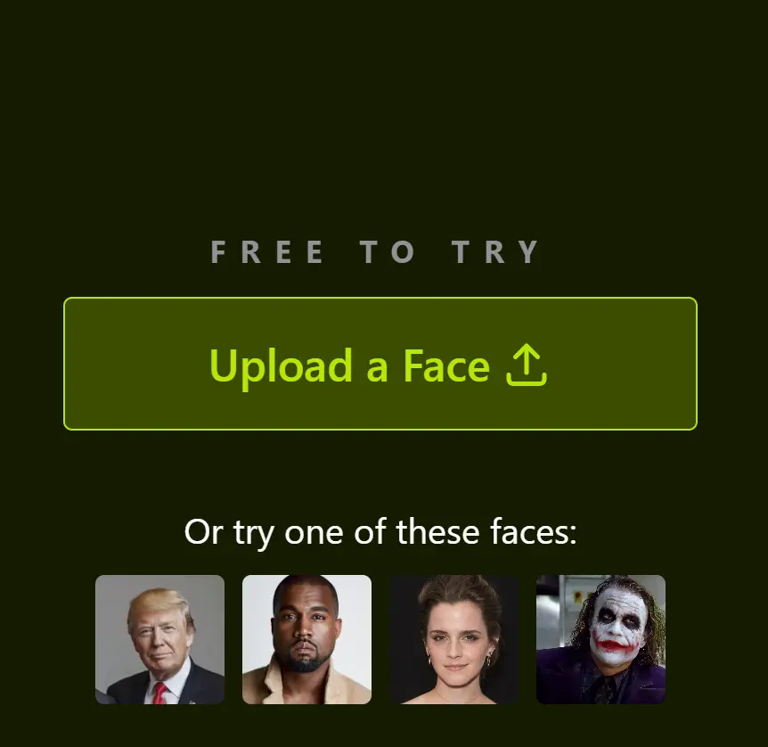Face Animator Upload Face
