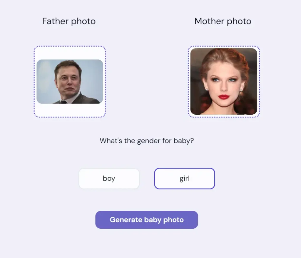 Free AI Baby Generator Elon Musk