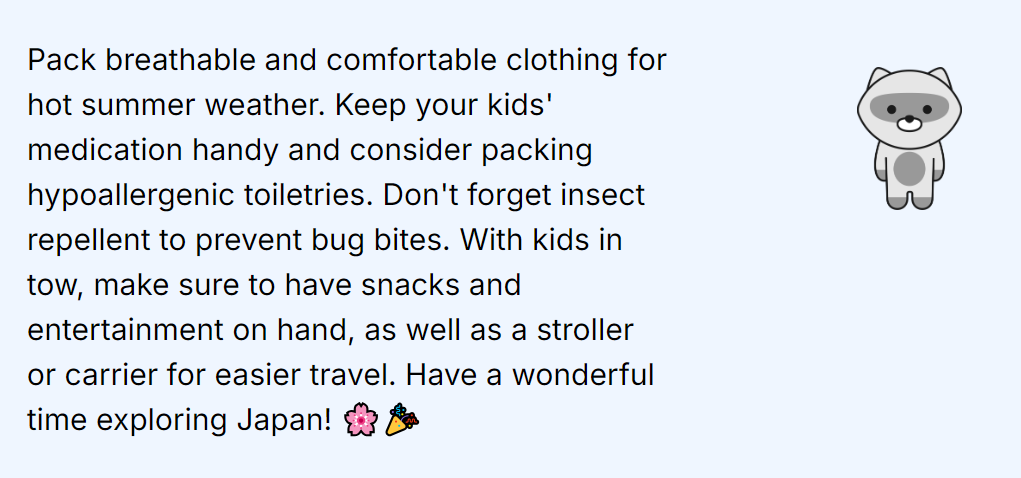 Rakun Packing AI Tips