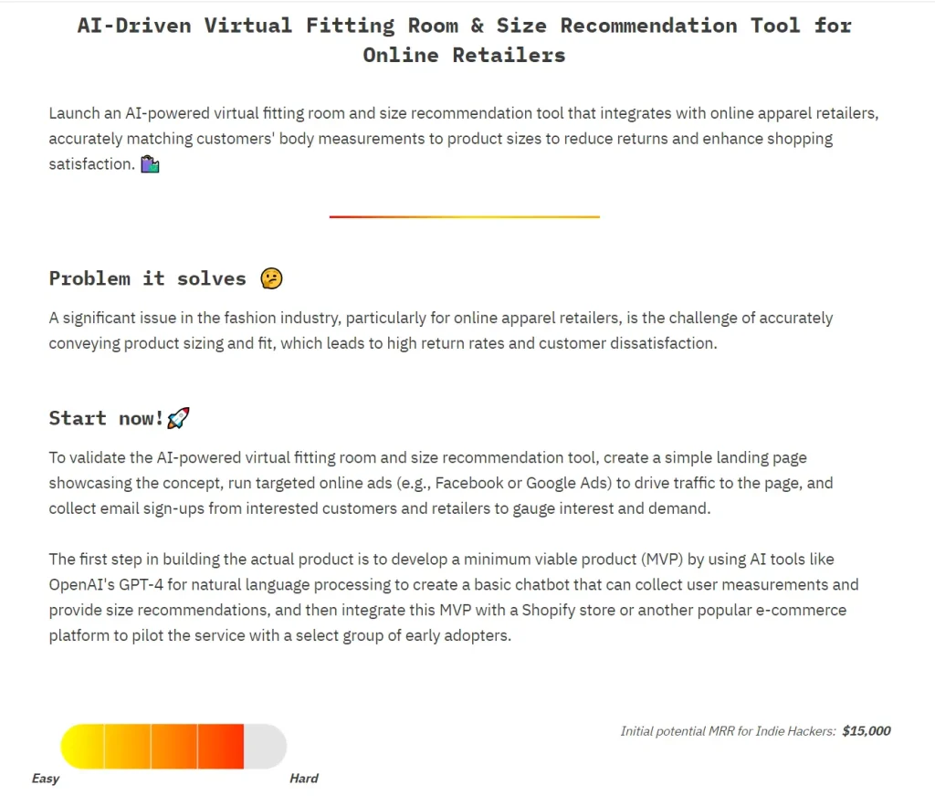 Firefinder AI-Driven Virtual Fitting Room & Size Recommendation Tool