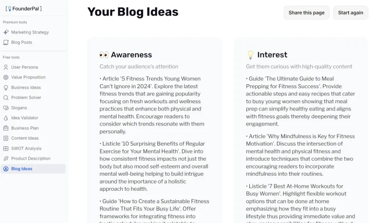 Blog Ideas Generator