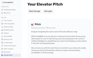 FREE Elevator Pitch Generator