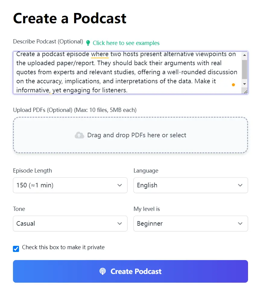 Superpodcast Upload PDF