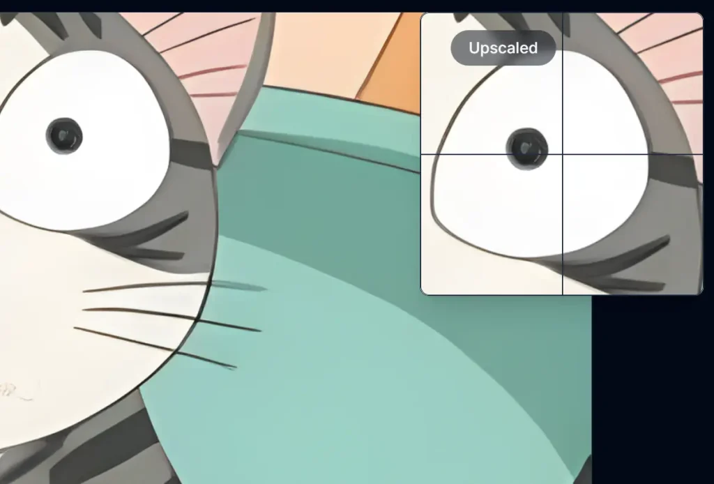 AI image upscaler Zoom Details