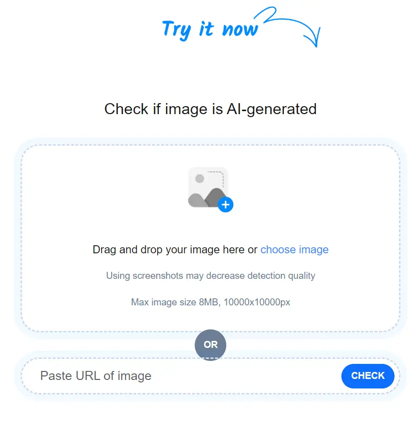 DeepfakeScam AI Image Detector Upload